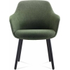 aspen sled tub chair light grey fabric