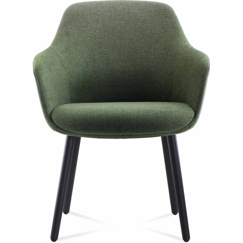 aspen sled tub chair light grey fabric