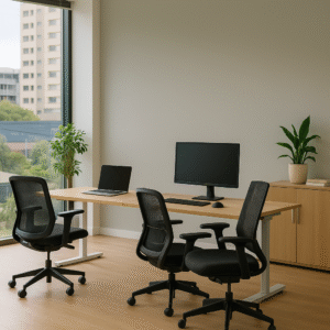 modern office with city view