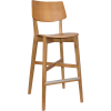 phoenix stool padded seat & back natural