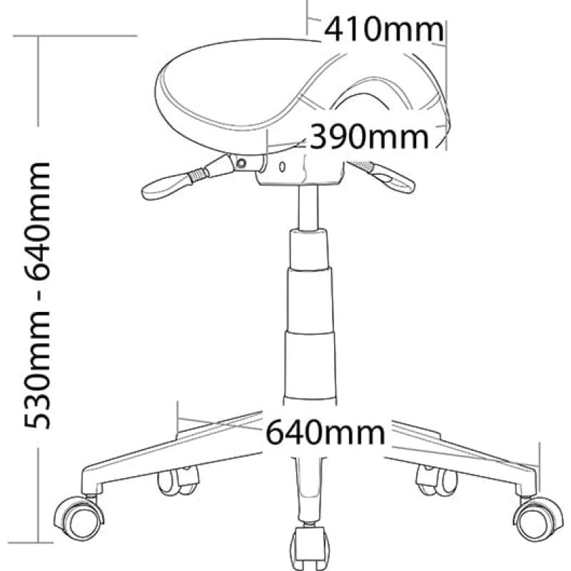 cad saddle seat chair