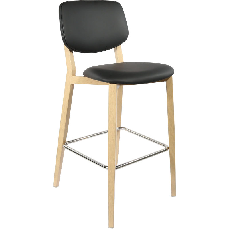 durafurn atlanta barstool large upholstered backrest