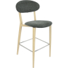 durafurn atlanta barstool narrow upholstered backrest