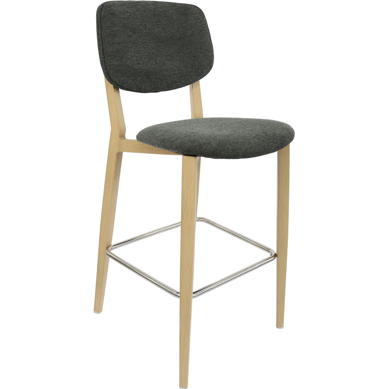 durafurn atlanta barstool large upholstered backrest