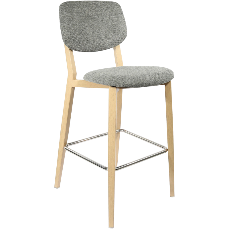 durafurn atlanta barstool large upholstered backrest
