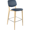 durafurn atlanta barstool large upholstered backrest