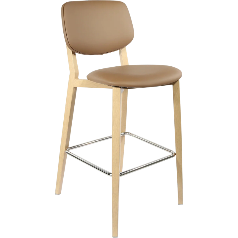 durafurn atlanta barstool large upholstered backrest