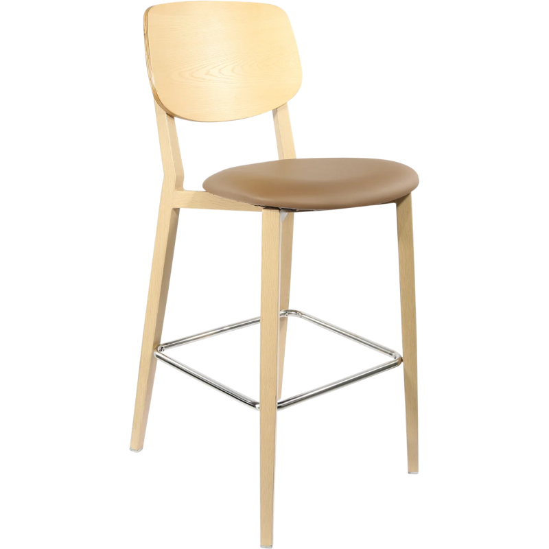 durafurn atlanta barstool large ply backrest