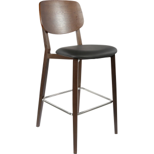 durafurn atlanta barstool large ply backrest