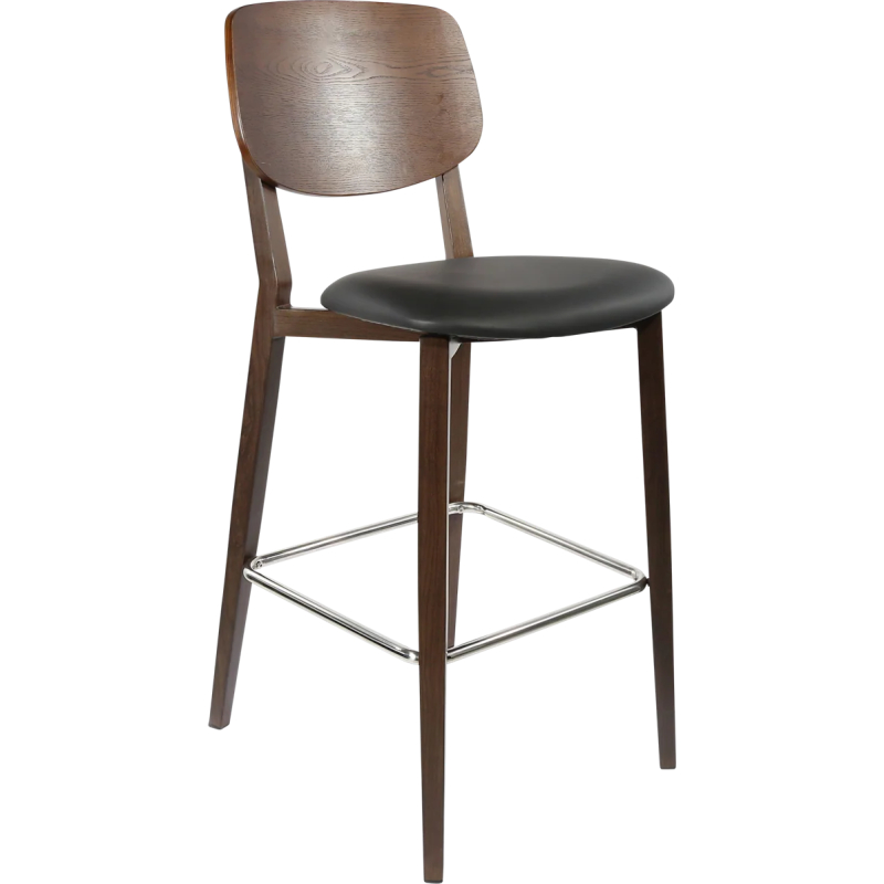 durafurn atlanta barstool large ply backrest