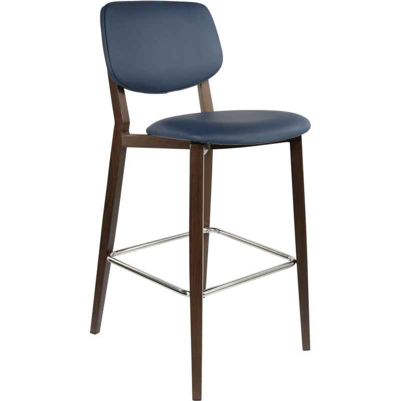 durafurn atlanta barstool large upholstered backrest