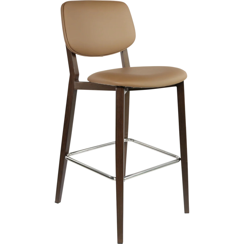 durafurn atlanta barstool large upholstered backrest