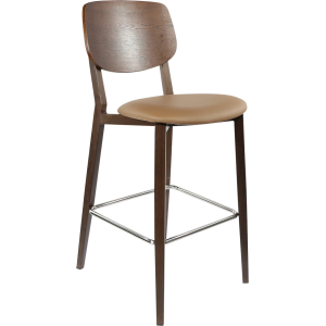 durafurn atlanta barstool large ply backrest
