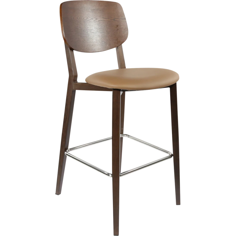 durafurn atlanta barstool large ply backrest